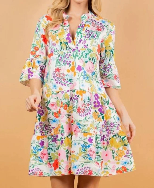 Choose Joy Dress In Floral