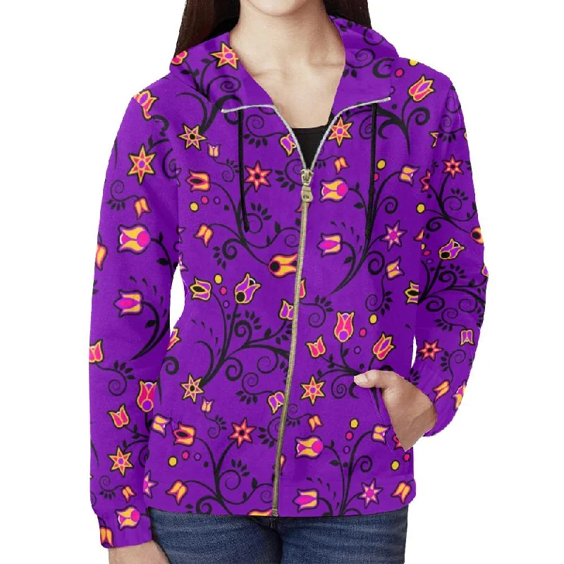 Lolipop Star Full Zip Hoodie for Women