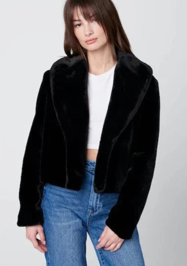 faux fur short coat