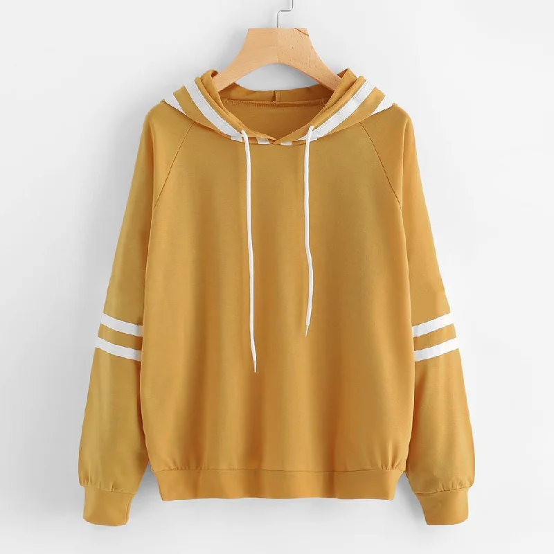 Womens Long Sleeve Hoodie Sweatshirt Jumper