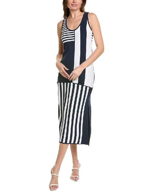 Cedric Charlier Striped Maxi Dress