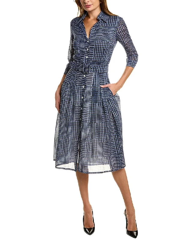 Samantha Sung Audrey 2 3/4-Sleeve Shirtdress