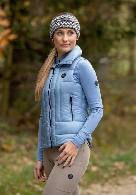 Covalliero Women's Quilted Gilet - Winter Sky