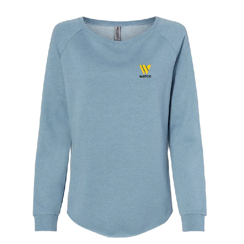 Women's California Wave Wash Crewneck Sweatshirt - PRM2000