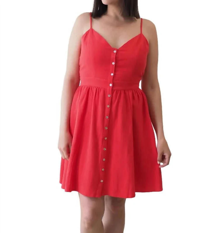 Zoie Dress In Red