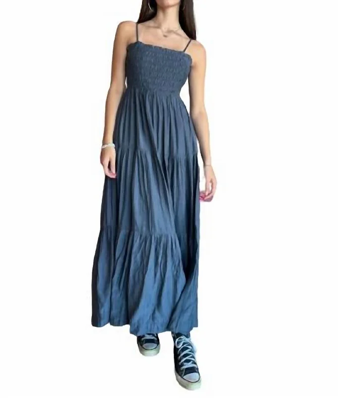 Valentina Maxi Dress In Blue