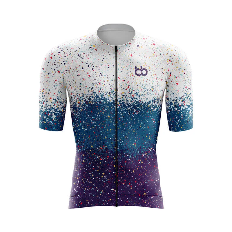 Paint Splatter Aero jerseys (White-Blue-Purple)