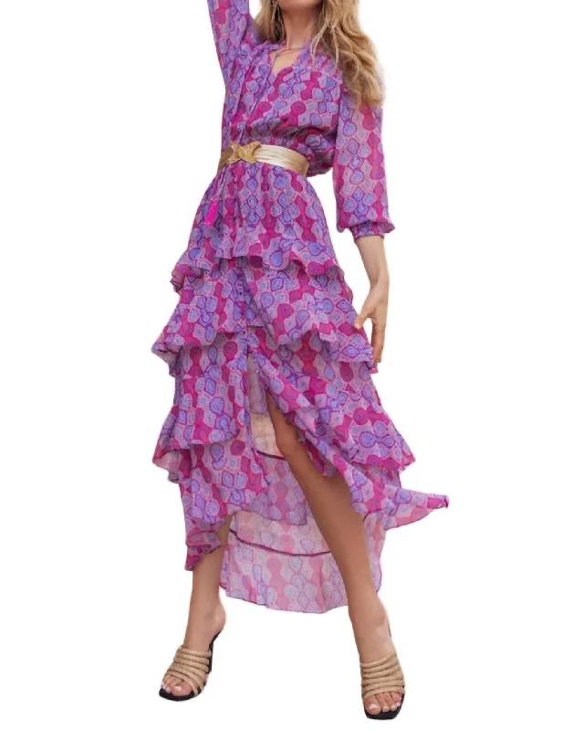 Jolene Maxi Dress In Purple