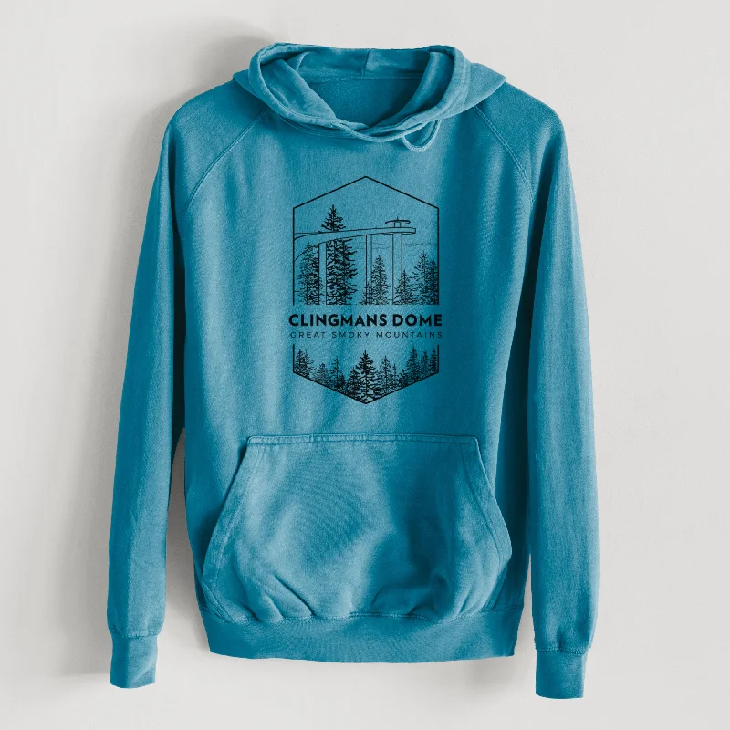 Clingmans Dome - Great Smoky Mountains National Park  - Mid-Weight Unisex Vintage 100% Cotton Hoodie