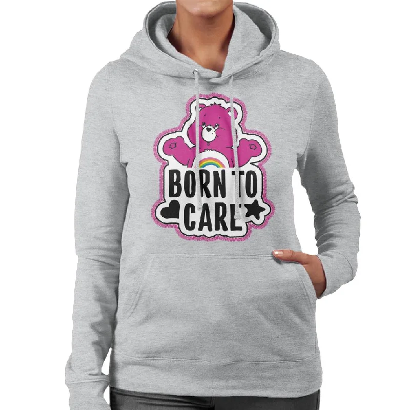 Care Bears Cheer Bear Born To Care Women's Hooded Sweatshirt