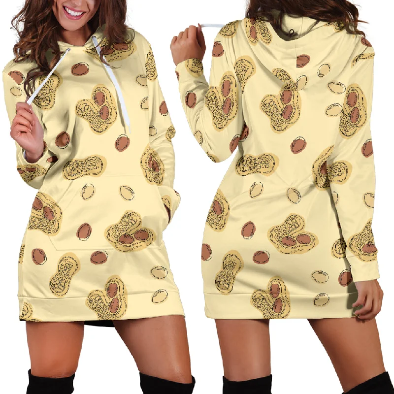 Peanuts Design Pattern Women'S Hoodie Dress