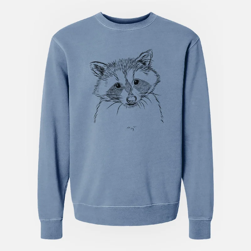 Bare Randy the Raccoon - Unisex Pigment Dyed Crew Sweatshirt