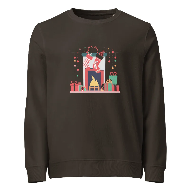 Cozy Christmas Graphic Women Organic Sweatshirt