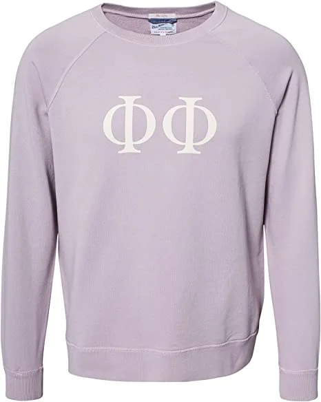 GANT RUGGER Women's Languid Lavender Phi Selfie Sweatshirt NWT