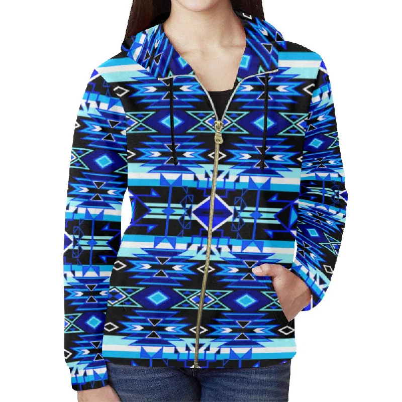 Force of Nature Winter Night Full Zip Hoodie for Women