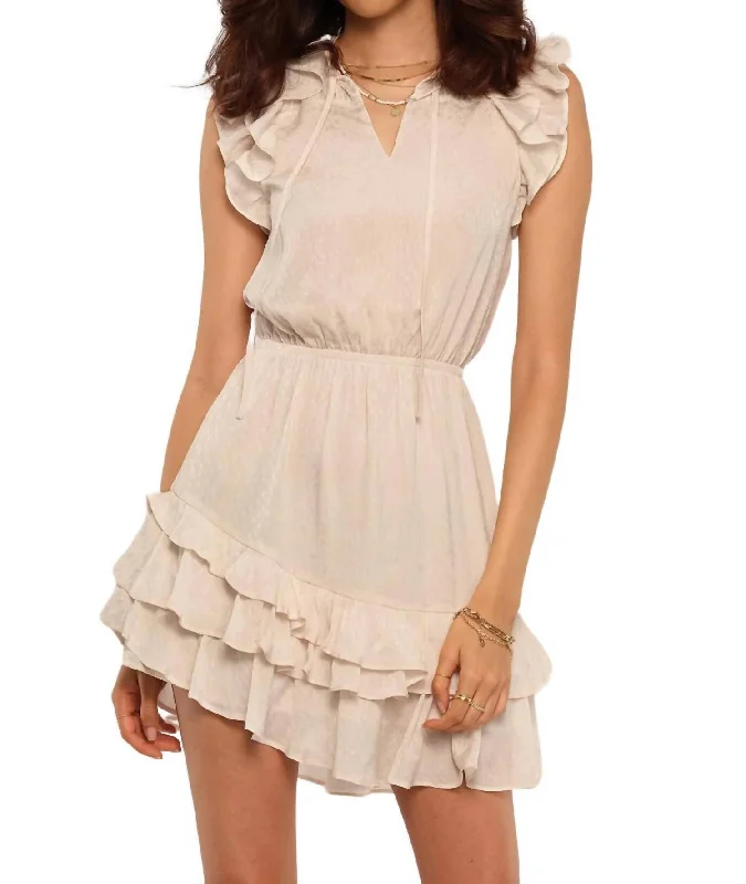 Delphine Dress In Ivory