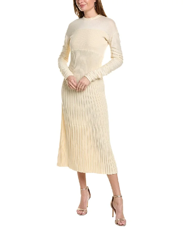 Cedric Charlier Maxi Cashmere-Blend Sweaterdress