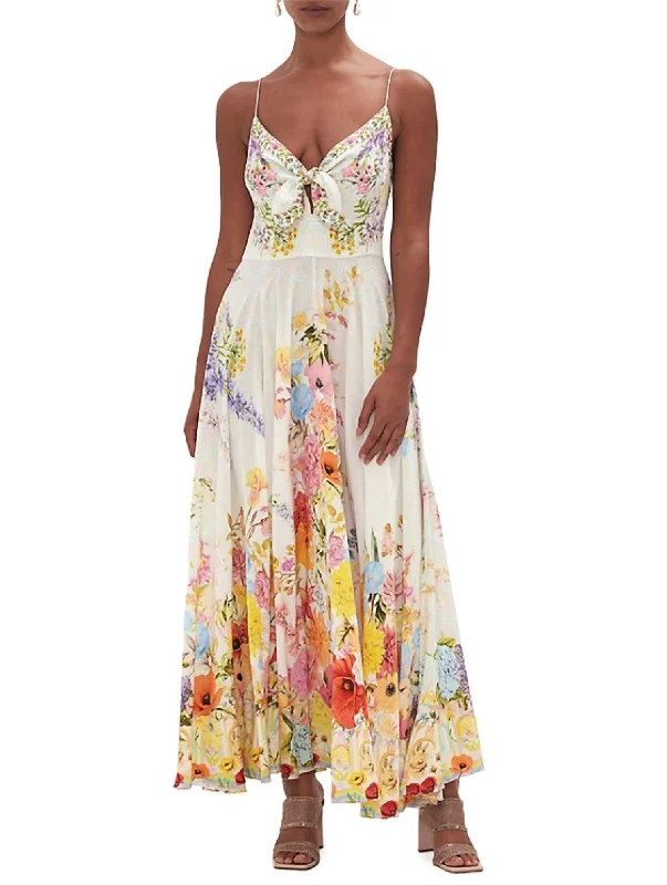 Sunlight Symphony Maxi Dress In Multi