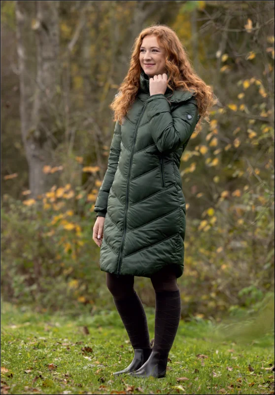 Covalliero Women's Quilted Coat - Opal Green