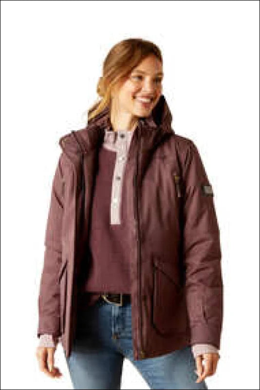 Ariat Womens Sterling Ins H2O Parka Jacket - Raisin