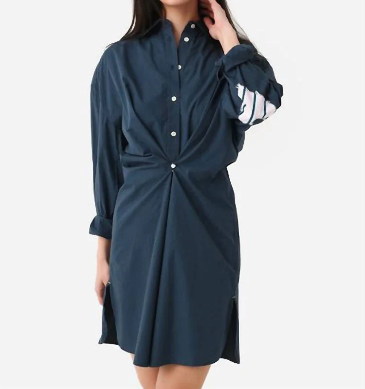 Lilli Shirtdress In Midnight