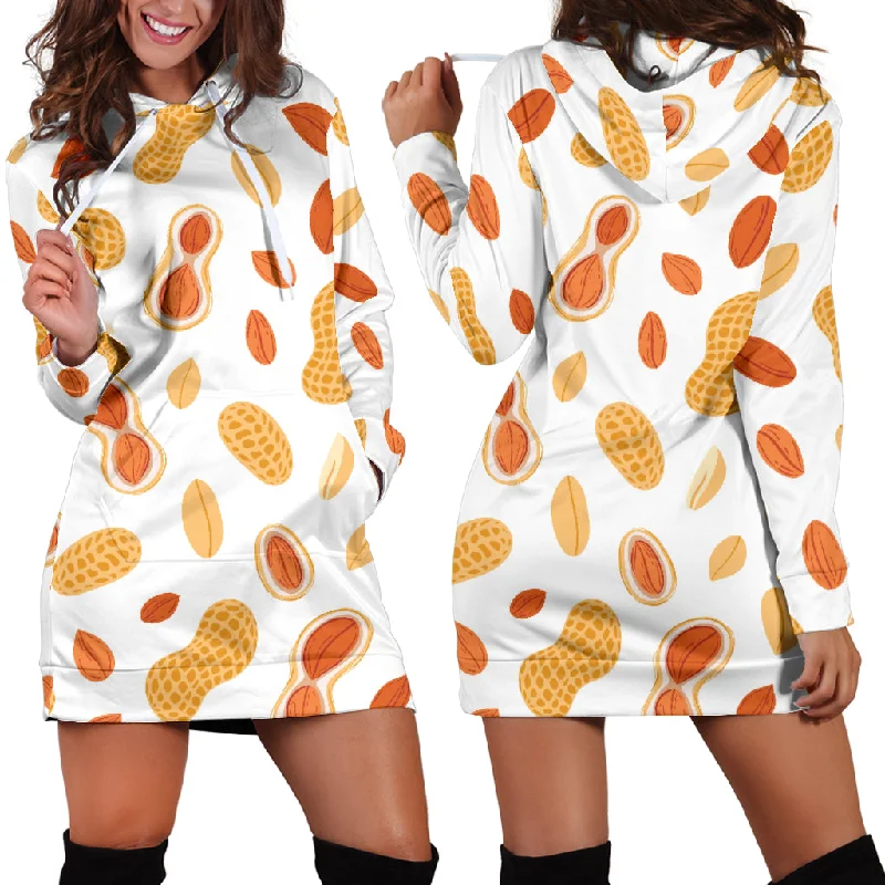 Peanuts Pattern Women'S Hoodie Dress