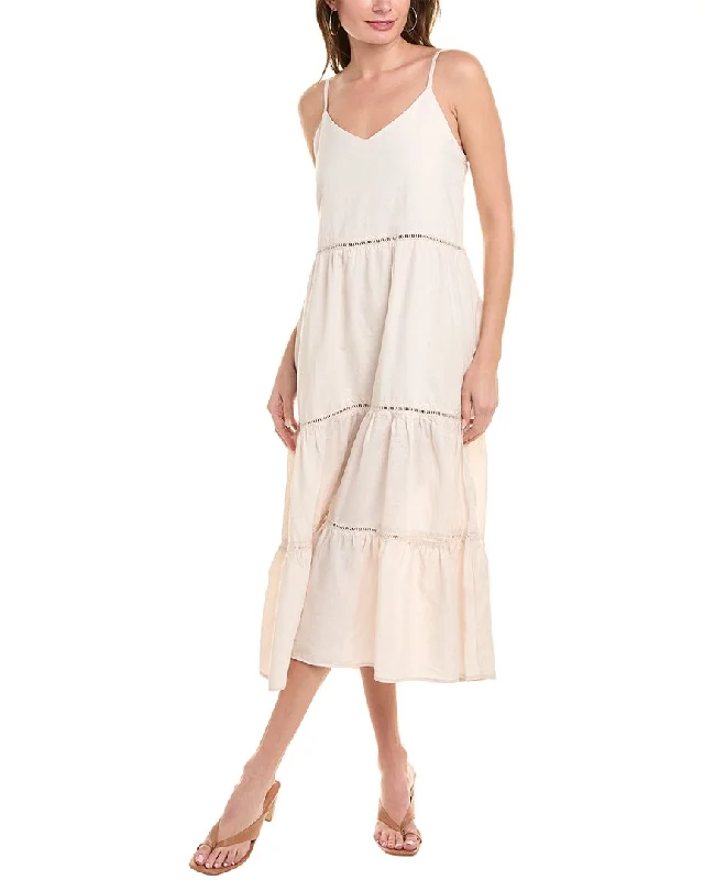 Splendid Jacqueline Linen-Blend Maxi Dress