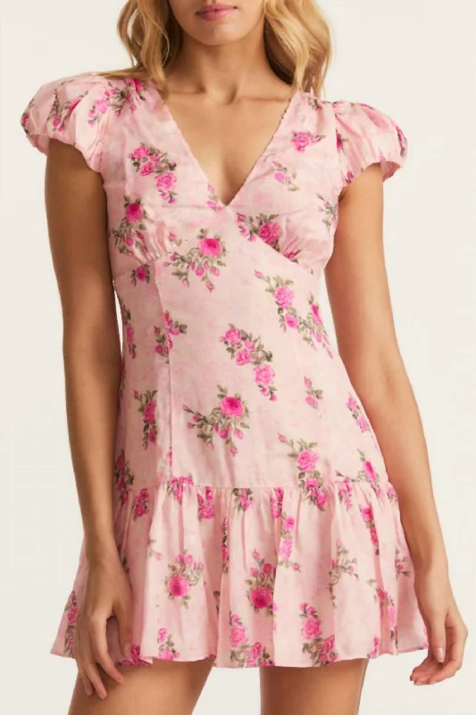 Russ Dress In Pink Ivy