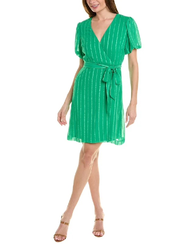 Maison Tara Dobby Stripe Mini Dress