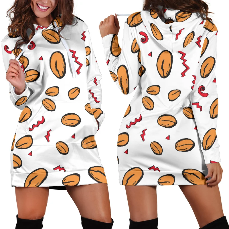 Peanuts Pattern Background Women'S Hoodie Dress