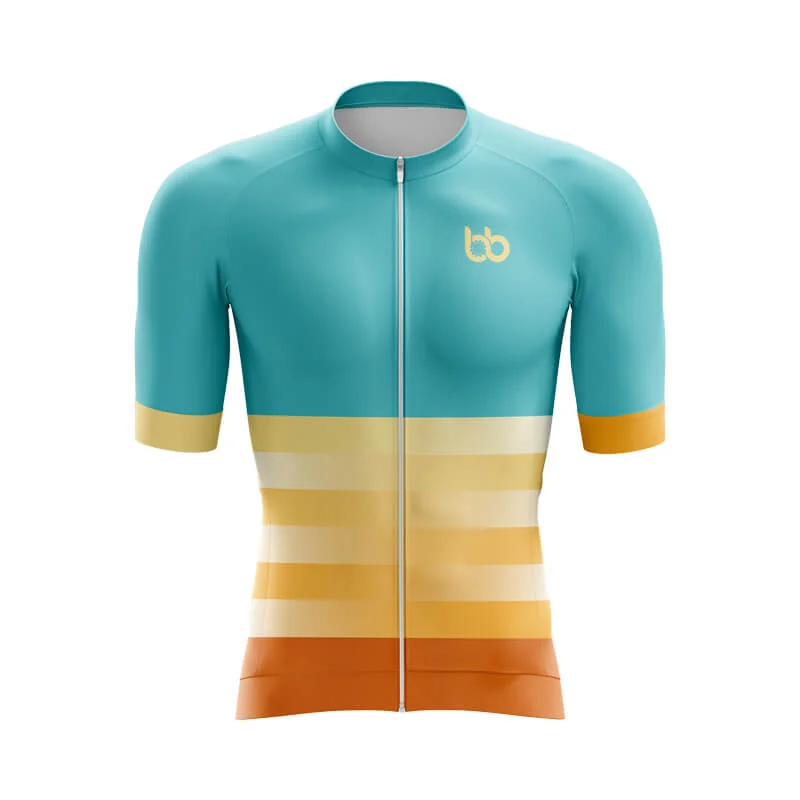 Gradient Frequency Aero jerseys (Blue-Yellow-Brown)