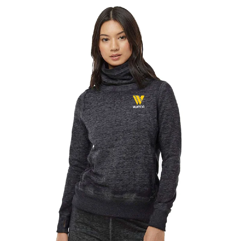 J. America - Women’s Zen Fleece Cowl Neck Sweatshirt - 8930