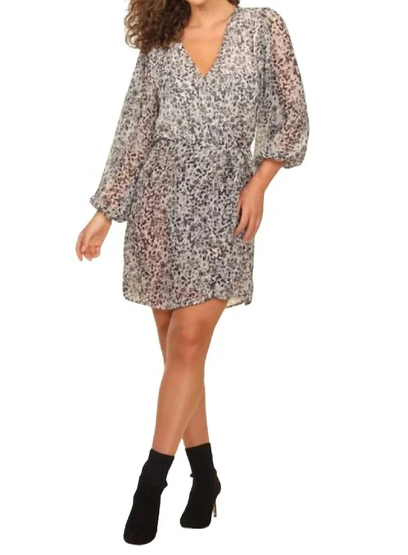 Chiffon Wrap Dress In Ellyn