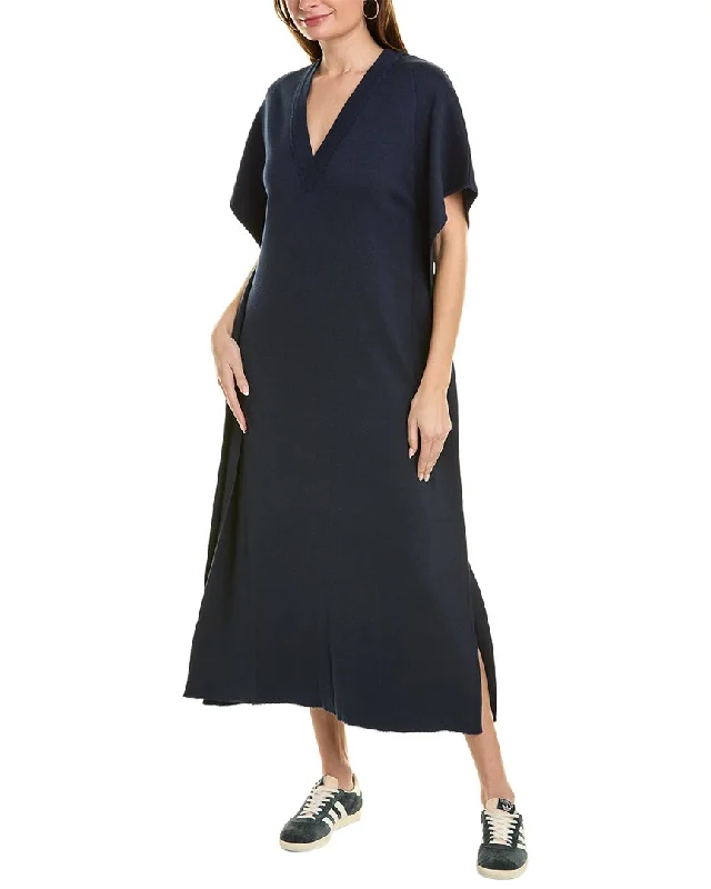 Cedric Charlier Cashmere-Blend Sweater Caftan Dress