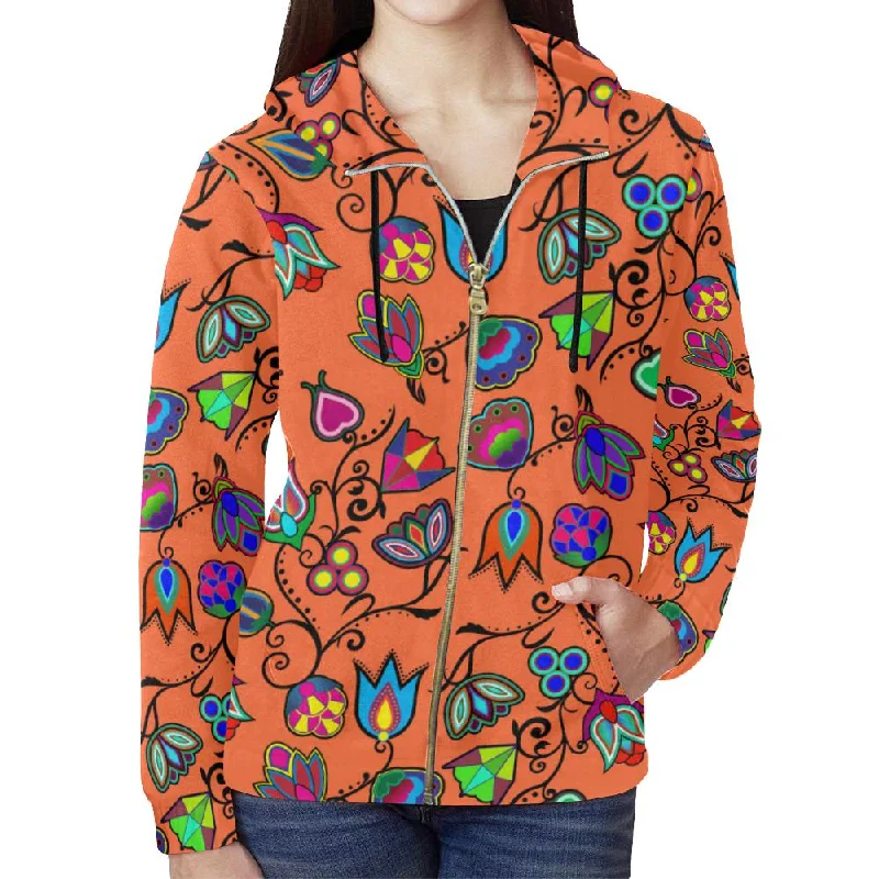 Indigenous Paisley - Sierra Full Zip Hoodie for Women