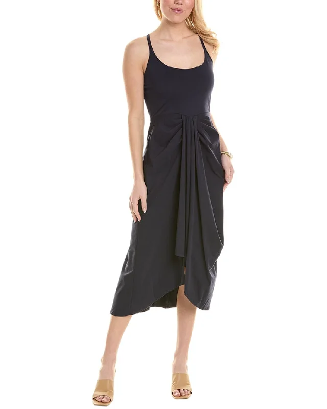 Rebecca Taylor Sarong Drape Midi Dress