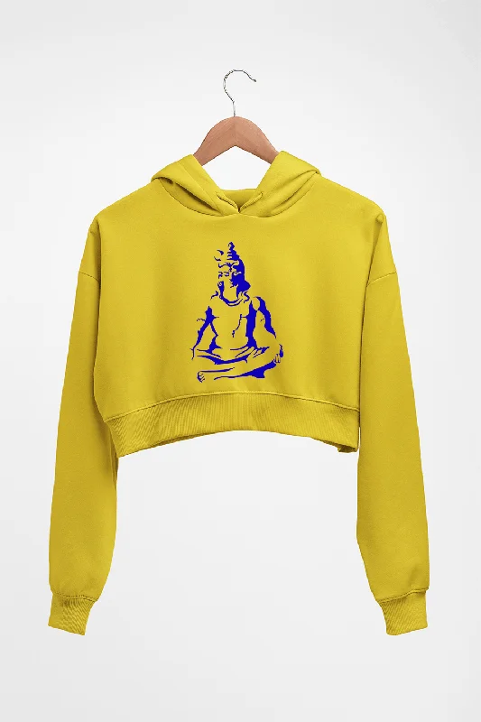 Mahakal Mahadev Bholenath Shiva Shivji Crop HOODIE FOR WOMEN