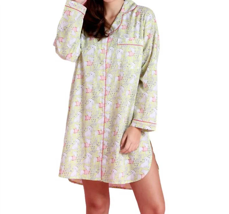 Woof Friends Nightshirt In Multi