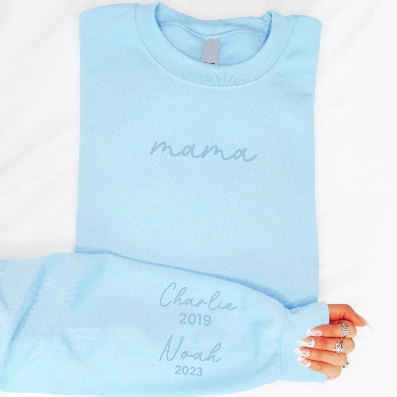 On My Sleeve Personalised Tonal Mama Sweatshirt