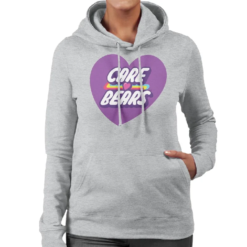 Care Bears Unlock The Magic Purple Heart Women's Hooded Sweatshirt