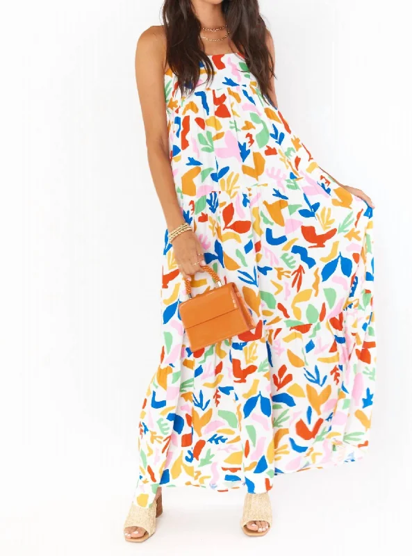 Long Weekend Maxi Dress In Primary Paradise Print