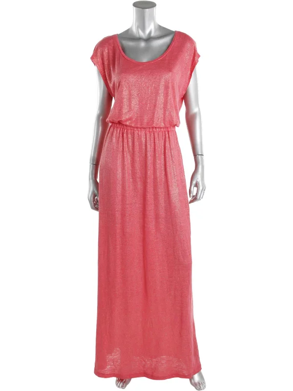 Womens Linen Sleeveless Maxi Dress