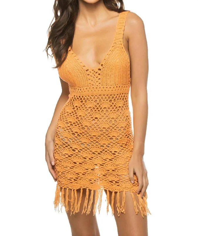 Mermaid Dress In Orange