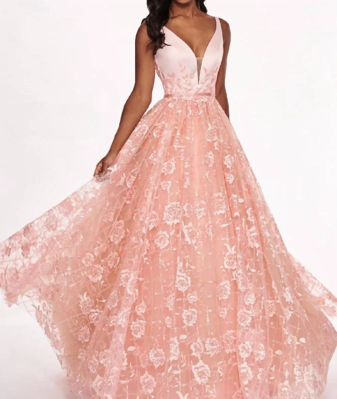 Prom Dress In Blush