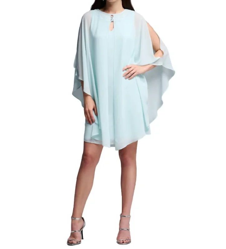 Two-Piece Long Sleeve Dress In Opal