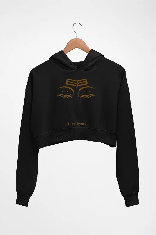 Mahakal Mahadev Bholenath Shiva Shivji Crop HOODIE FOR WOMEN