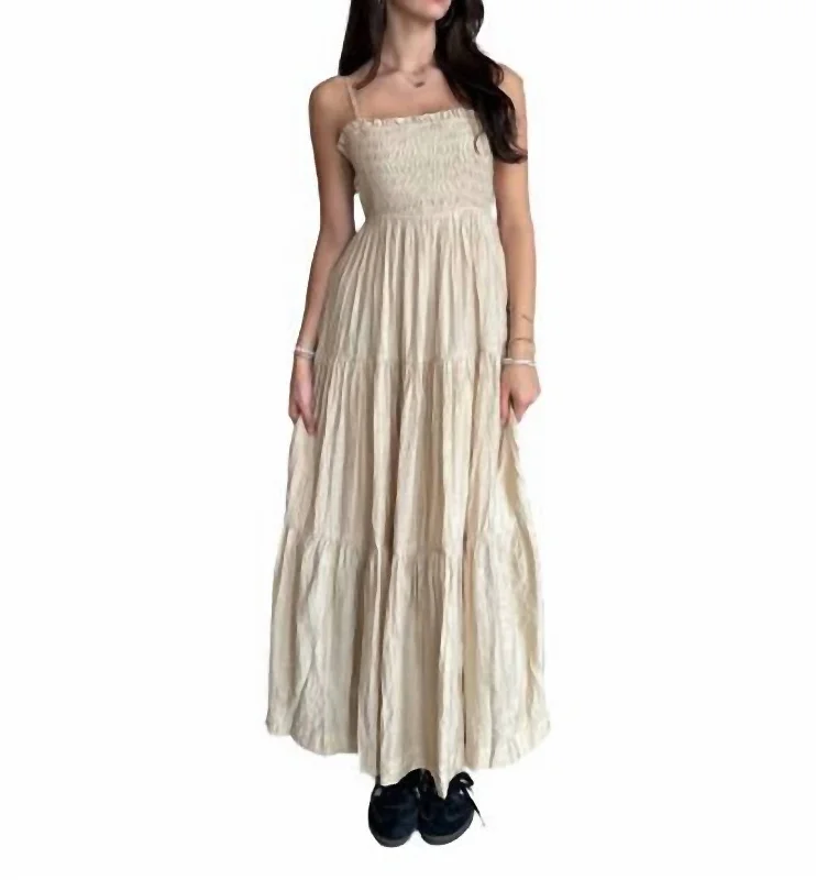 Valentina Maxi Dress In Cream