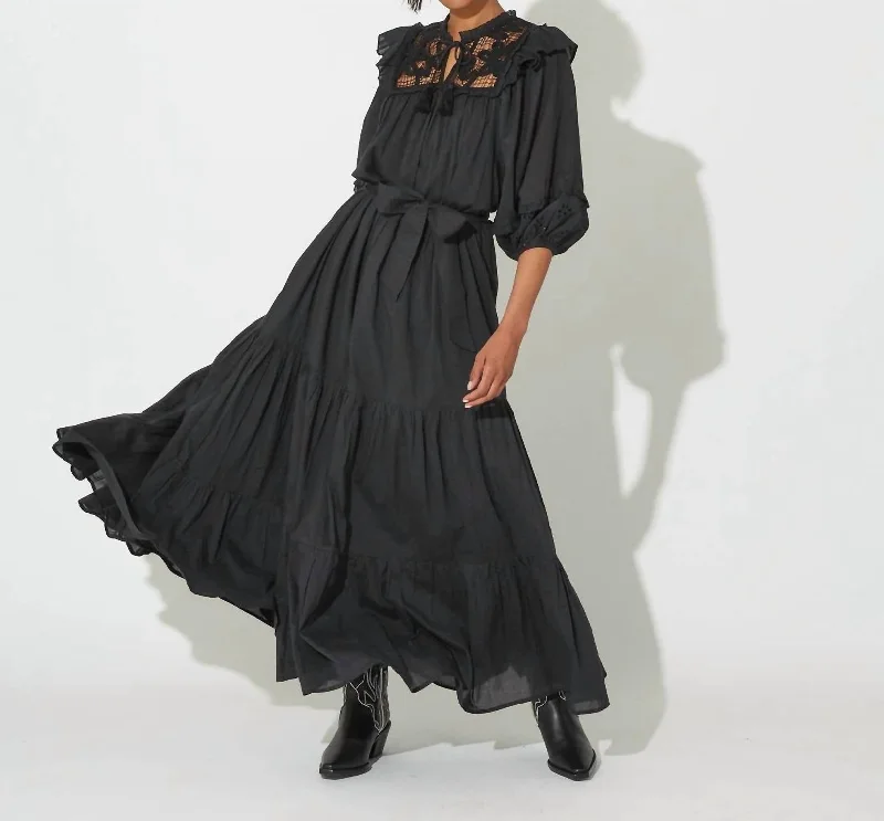 Ravenna Ankle Dress In Black