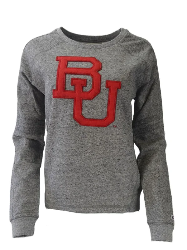 AMERICAN COLLEGIATE Women's Grey Boston Sweatshirt #W013BU1A NWT