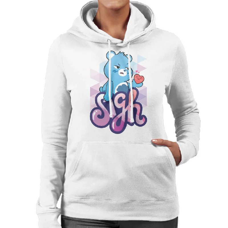 Care Bears Unlock The Magic Grumpy Bear Sigh Women's Hooded Sweatshirt